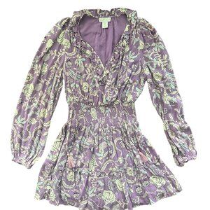 House of Harlow Long Sleeve Babydoll Dress in Size S